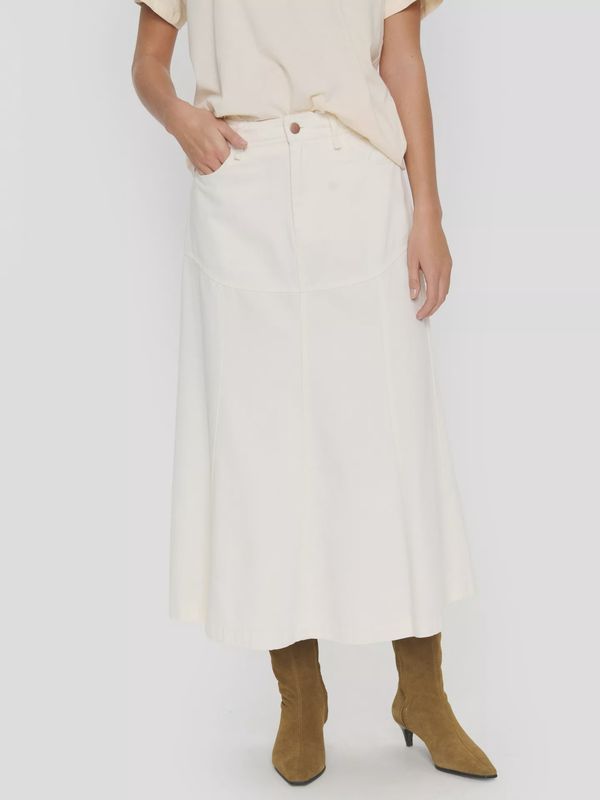 Cream Joann denim skirt