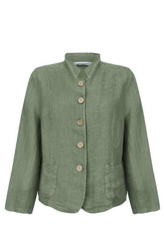Katia linen jacket khaki