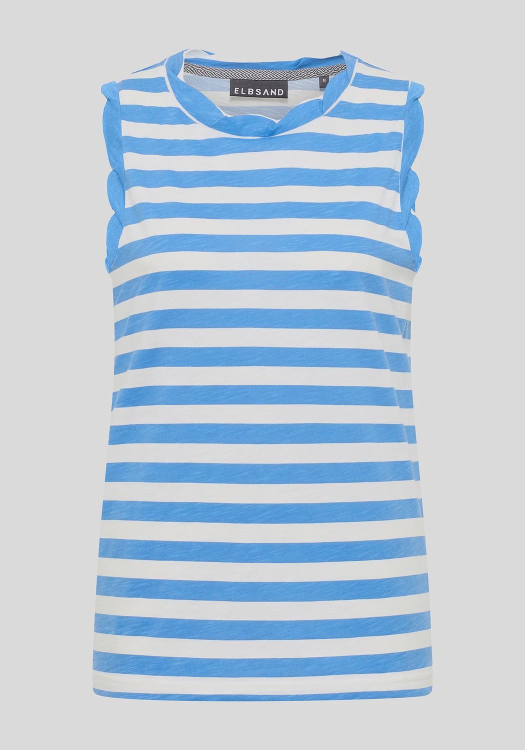 Meevis stripe vest top blue
