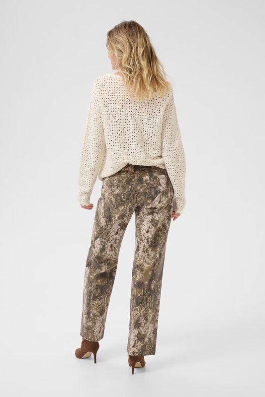 Suara  jeans Snakeprint in brown