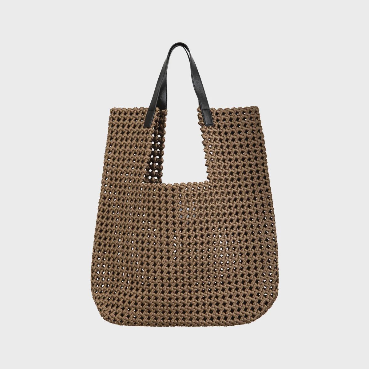 Brown woven bag