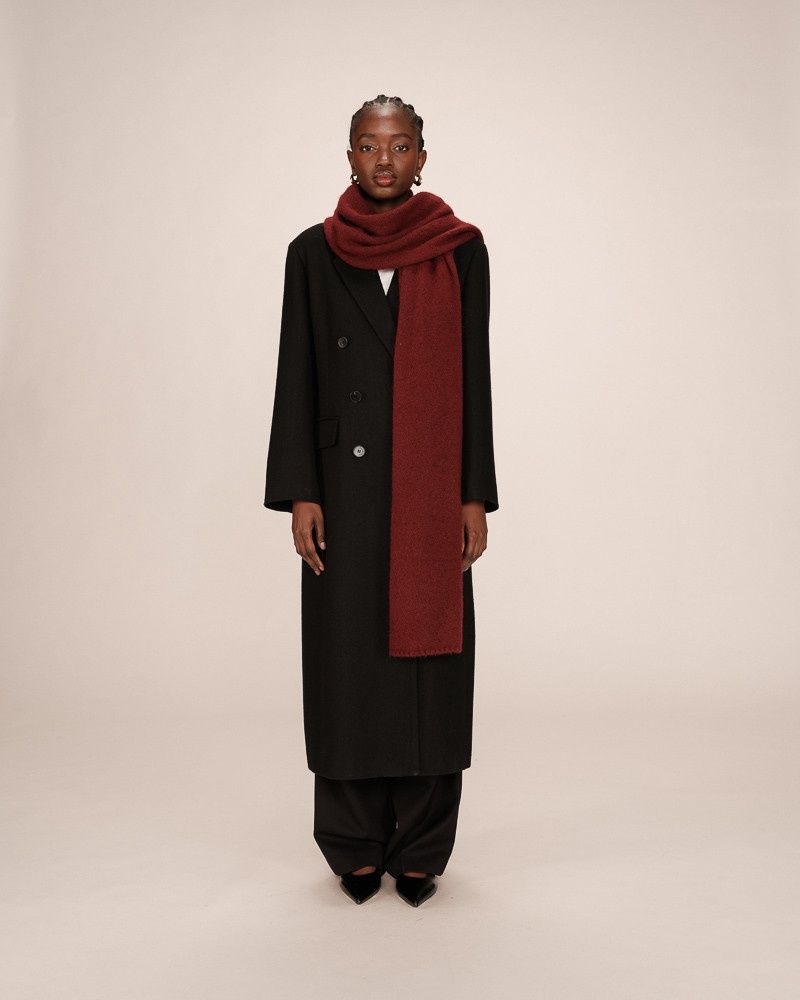 Sanguine scarf burgundy