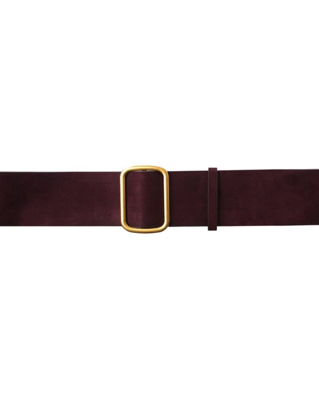 Nelsie suede belt burgundy