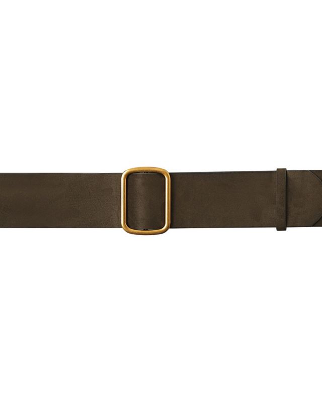 Nelsie suede effect belt khaki brown