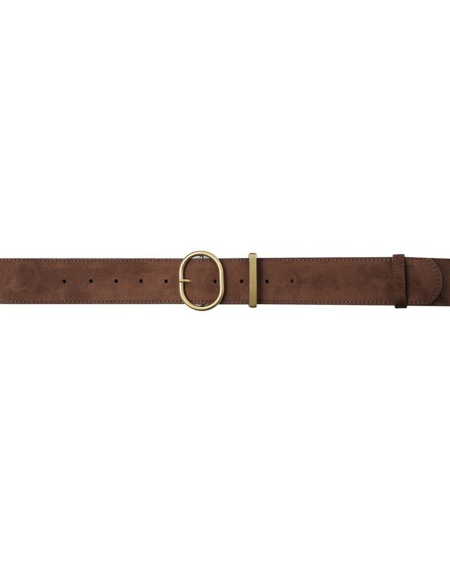Swinton faux suede belt brown