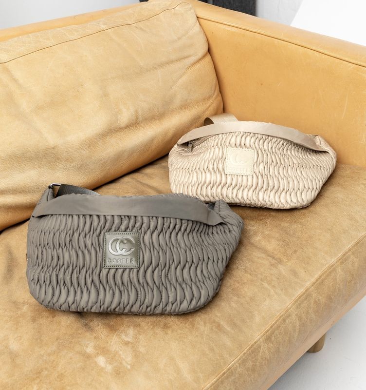 Hunter green quilted bumbag