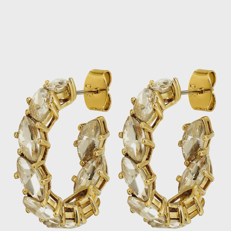 DK Tamarin hoop earrings golden