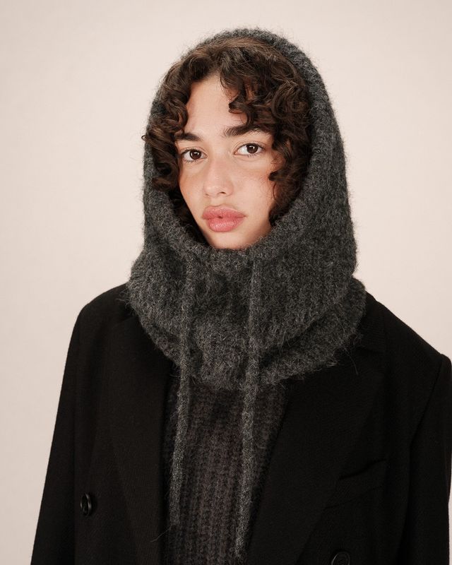 Samourai knitted snood grey