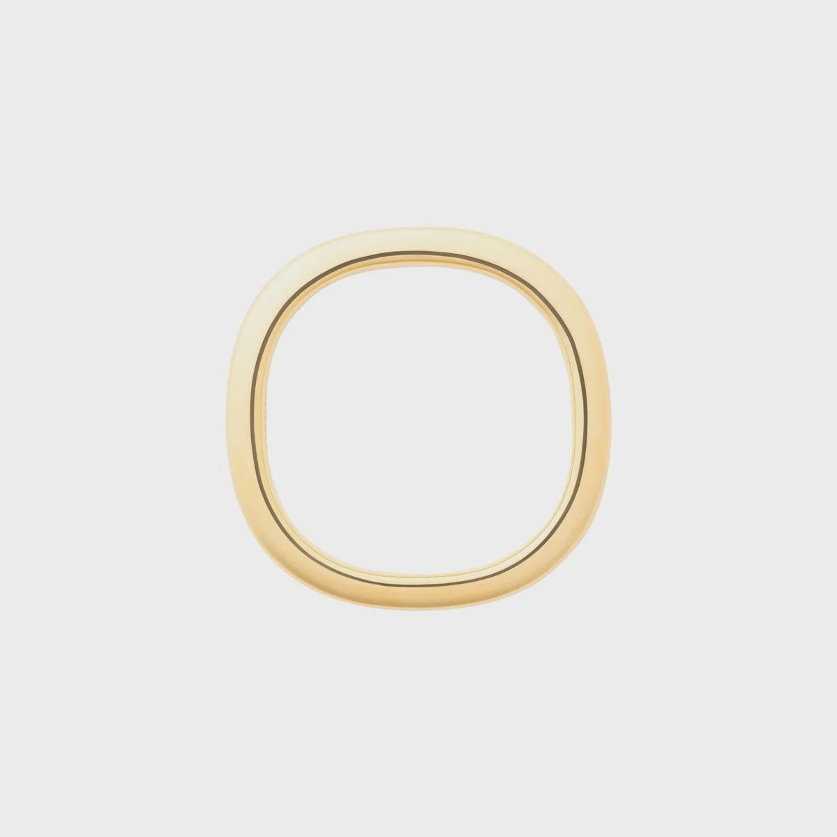 Soft edge bangle gold