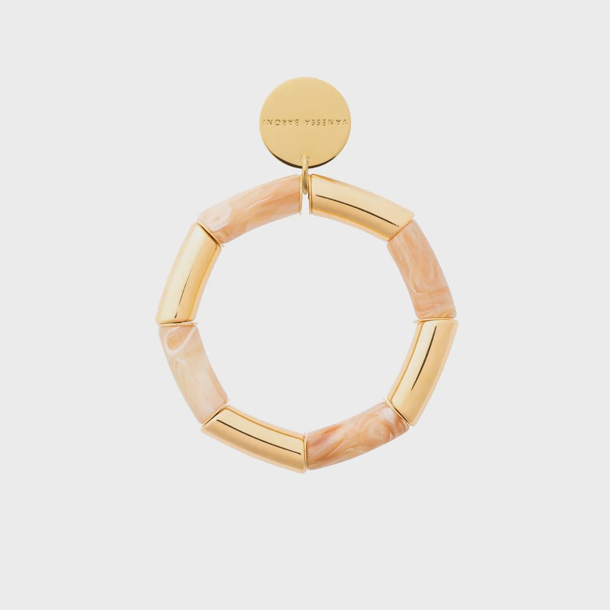 Flex bracelet gold and deep cream