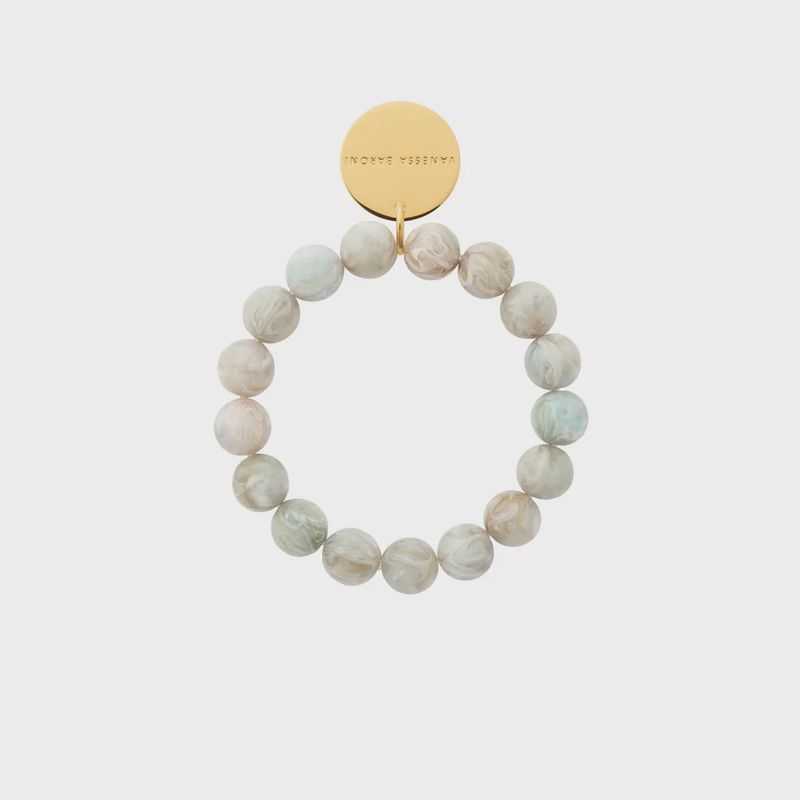 Mini beads flex bracelet sage green