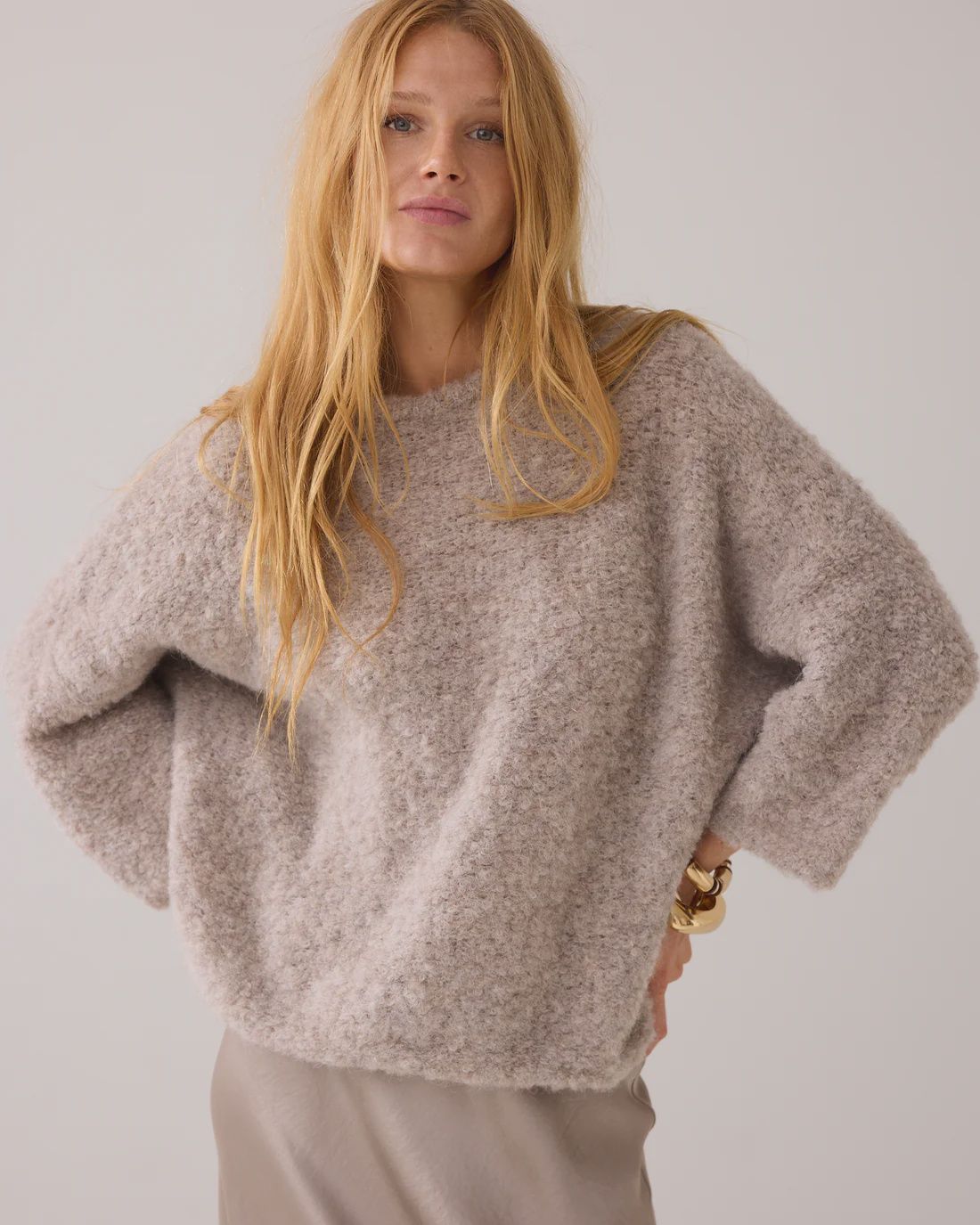 Boucle  jumper beige