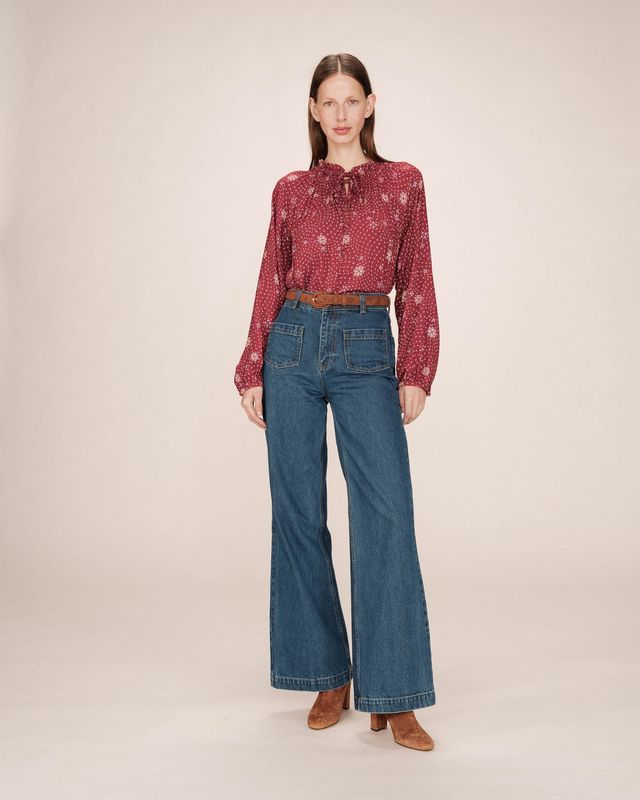 Scarlett blouse burgundy