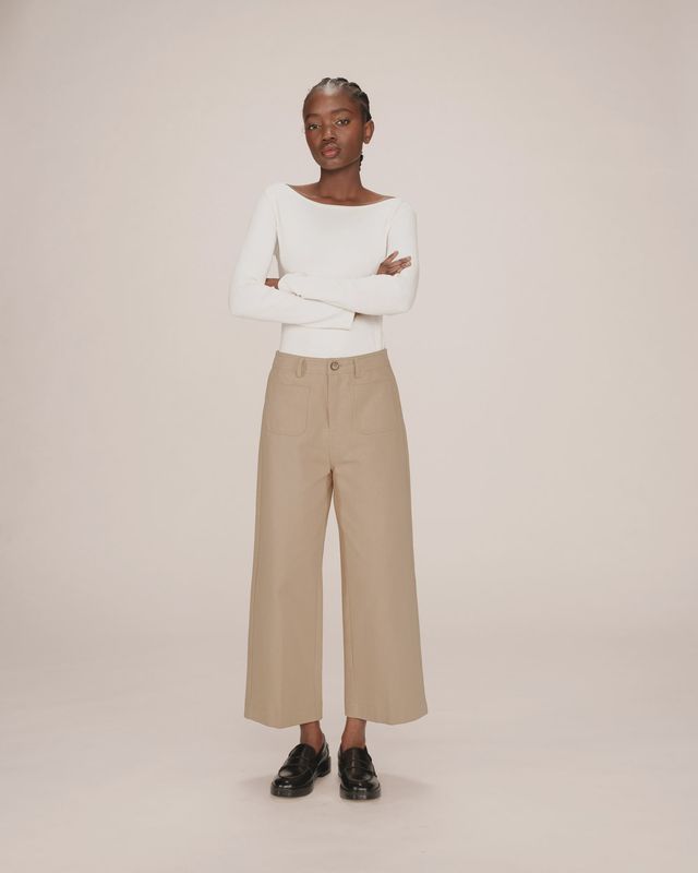 Sole 7/8 trousers sand beige
