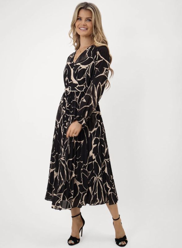 Positano dress black beige