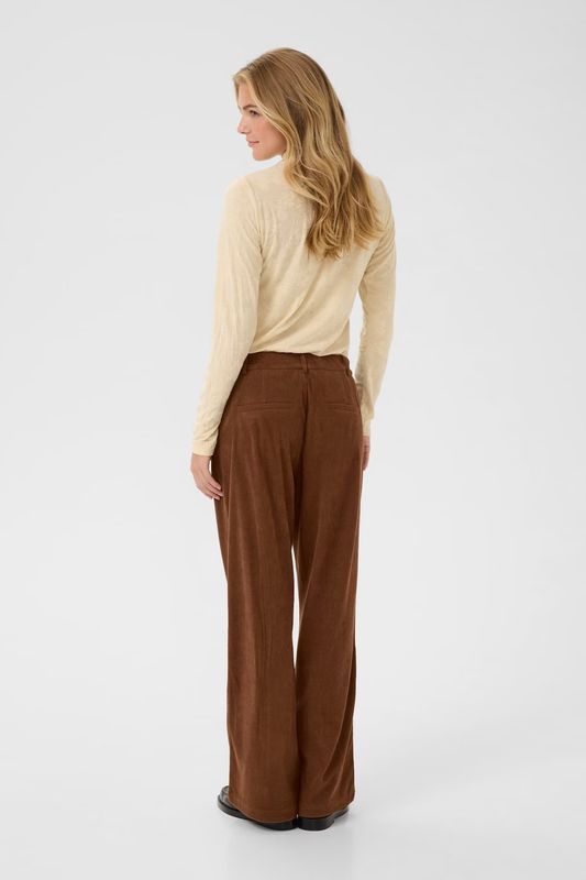 Kanna corduroy trousers rust brown