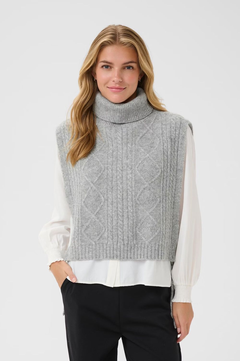 Frina knit tank top grey