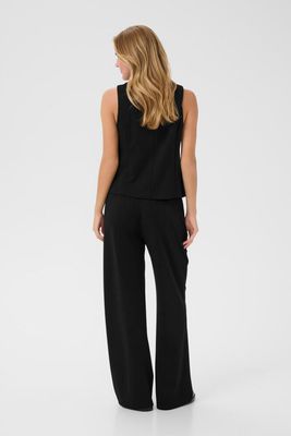 Anett wide leg trousers black