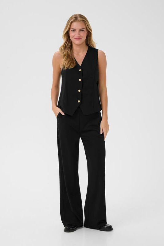 Anett wide leg trousers black