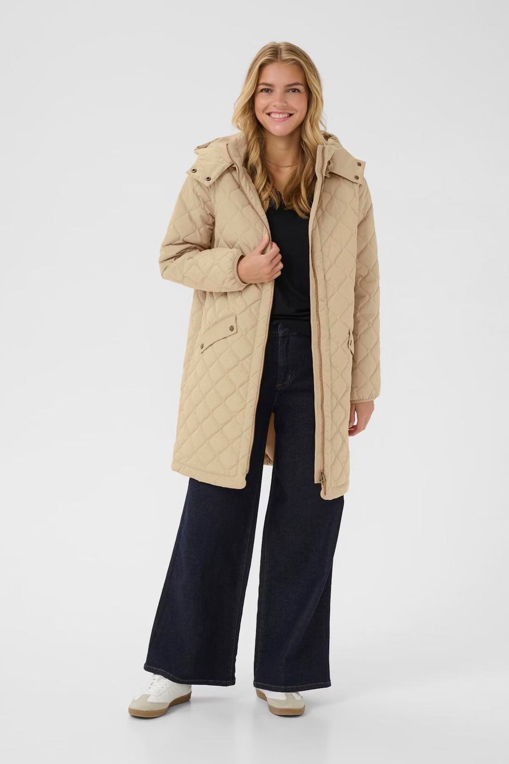 Arwen quilted jacket beige