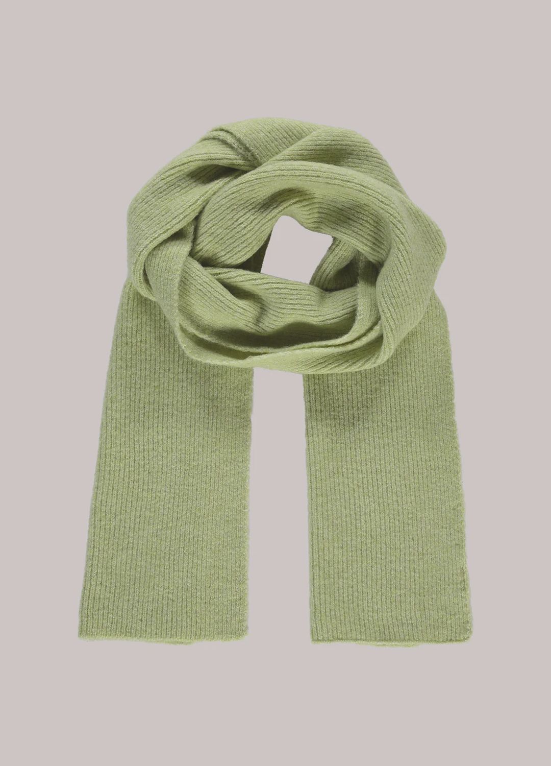 Large knitted scarf pistachio green