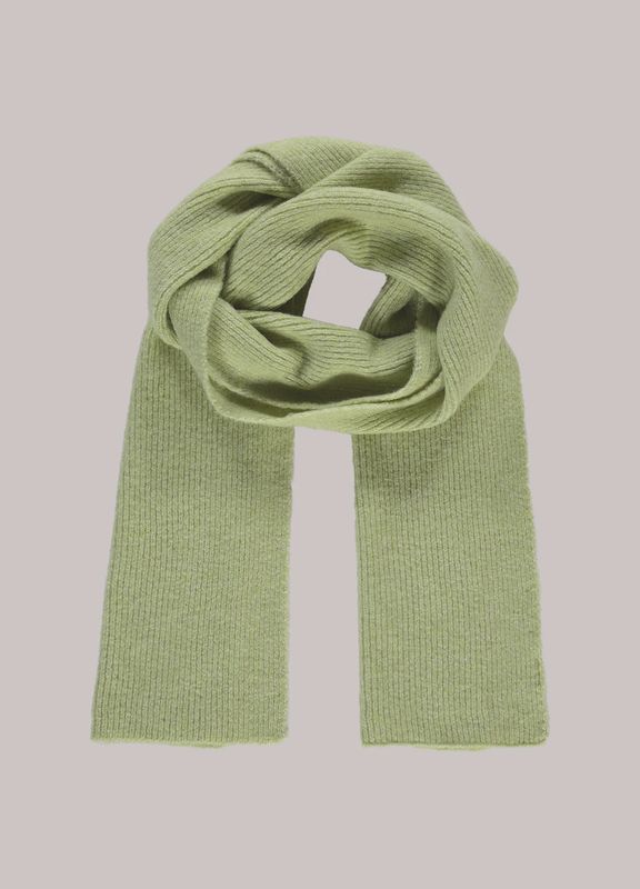Large knitted scarf pistachio green