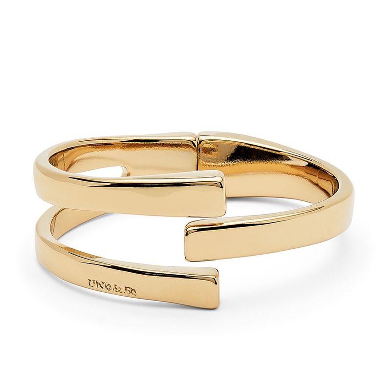 18k bangle bracelet interlink gold