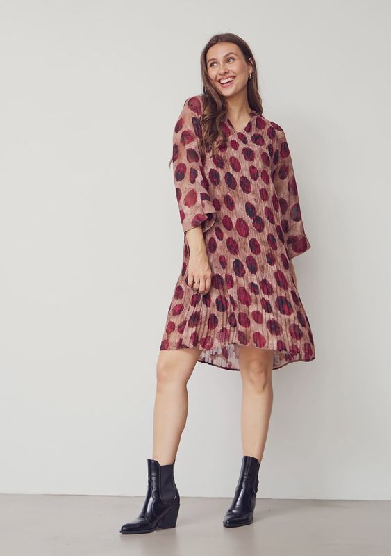 Enge midi dress wine red