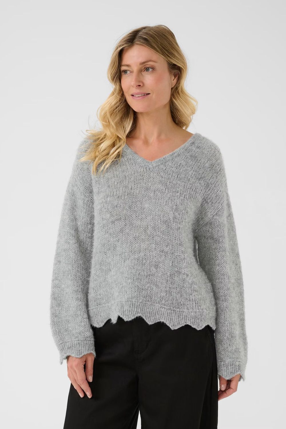 Niso knitted jumper grey