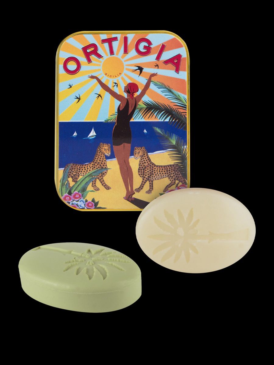 Box of soaps City tin Ortigia