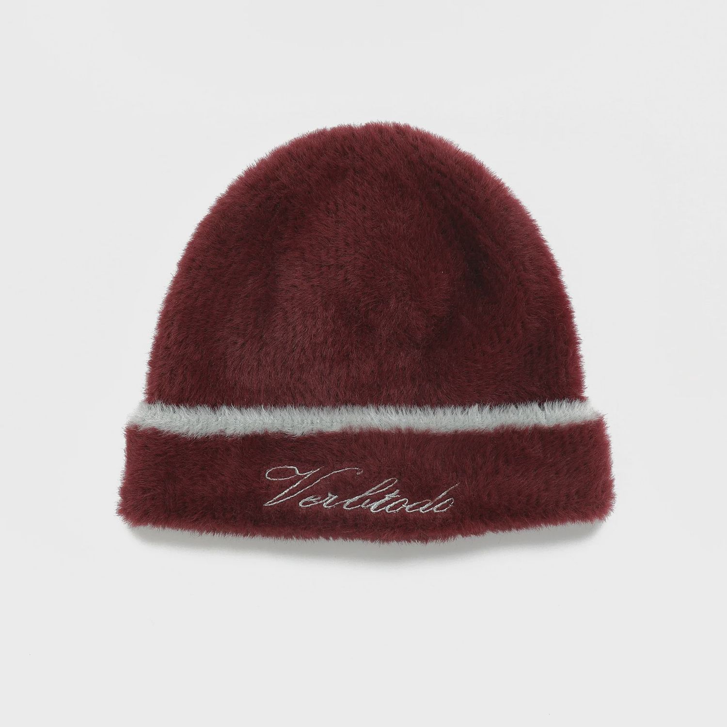 Burgundy beanie hat