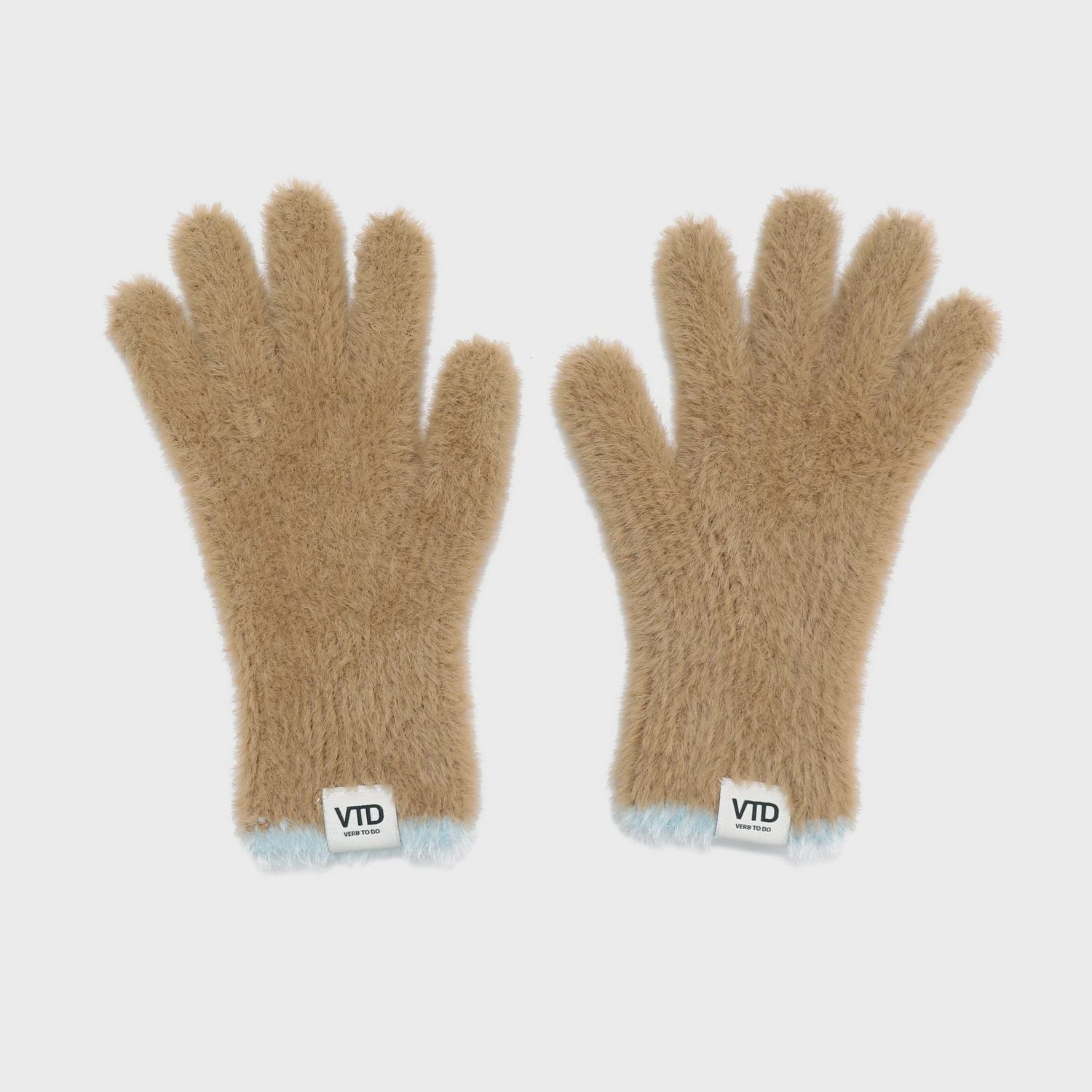 Beige gloves