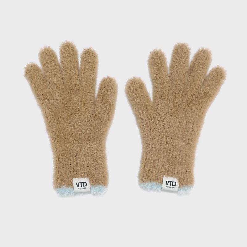 Beige gloves