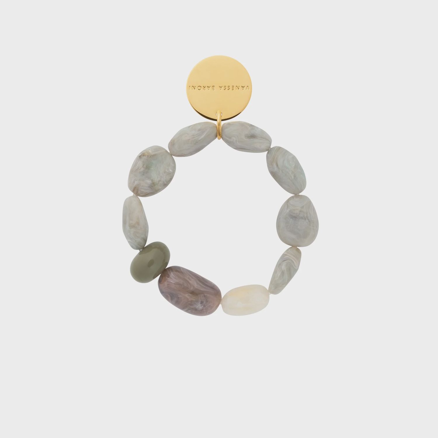 Unique flex bracelet snow green marble