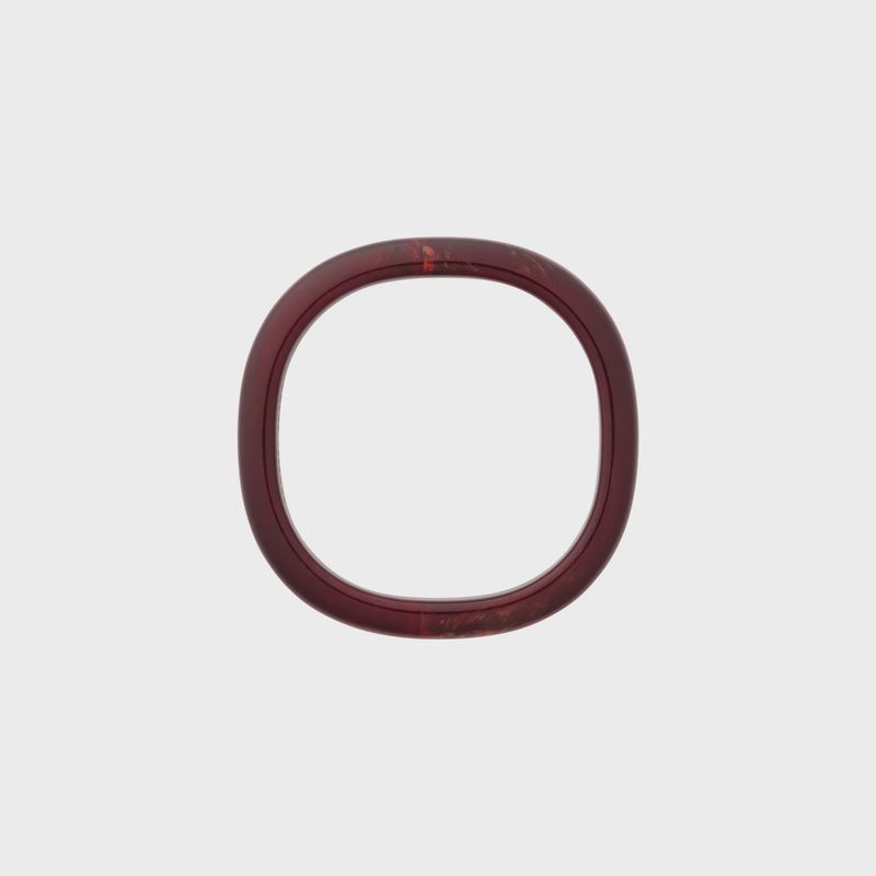 Soft edge bangle burgundy marble