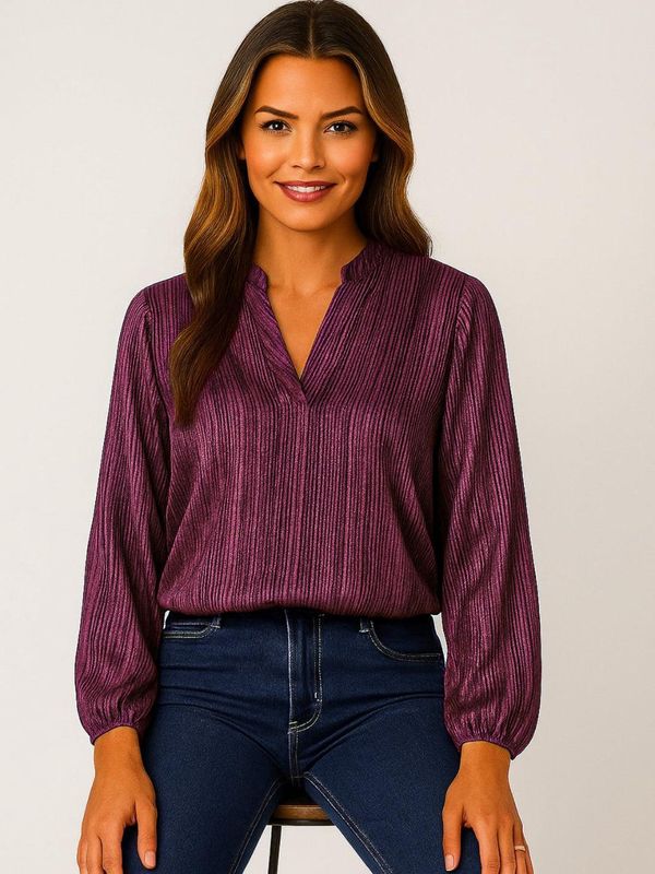 Bella band top in magenta purple