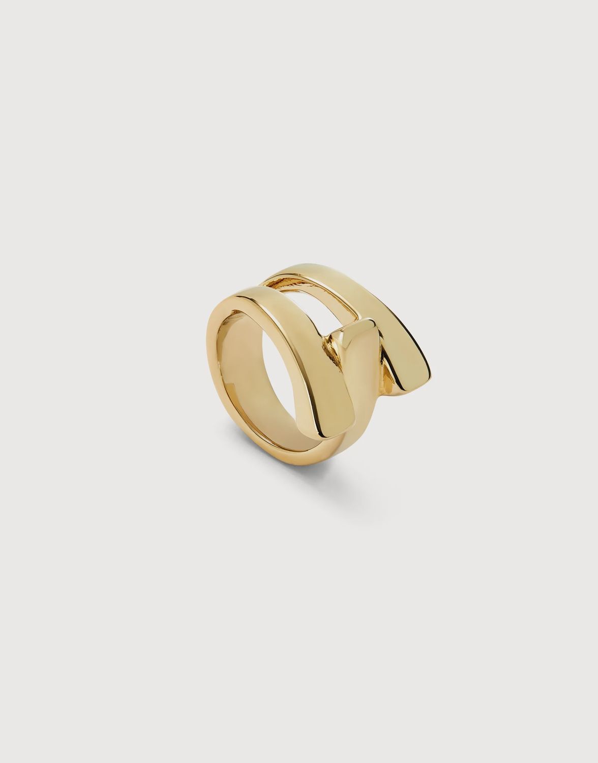18k gold ring interlink