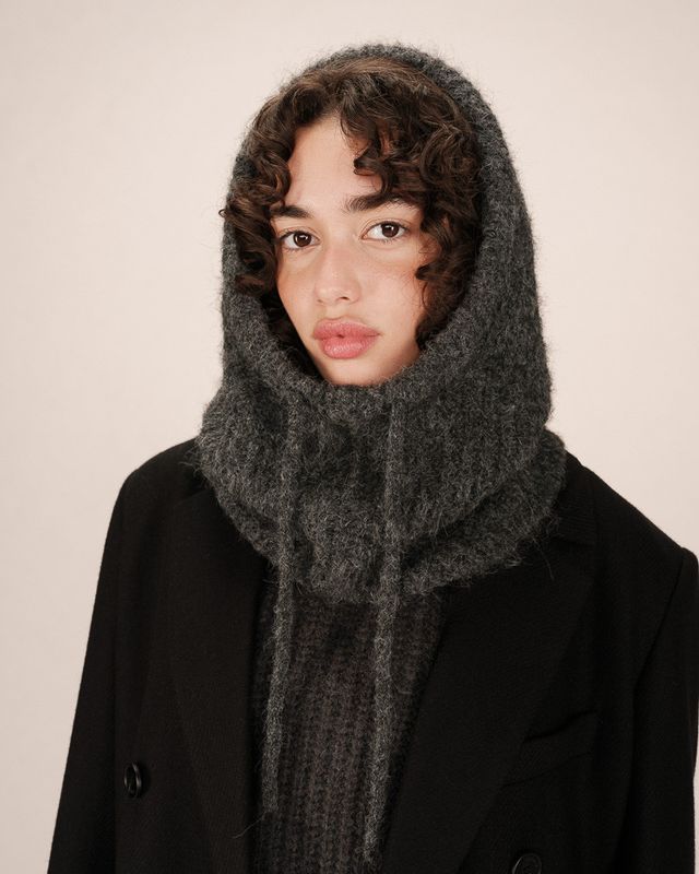 Samourai knitted snood grey