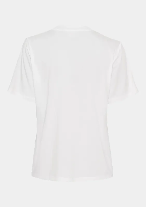 Gritt v-neck t-shirt white
