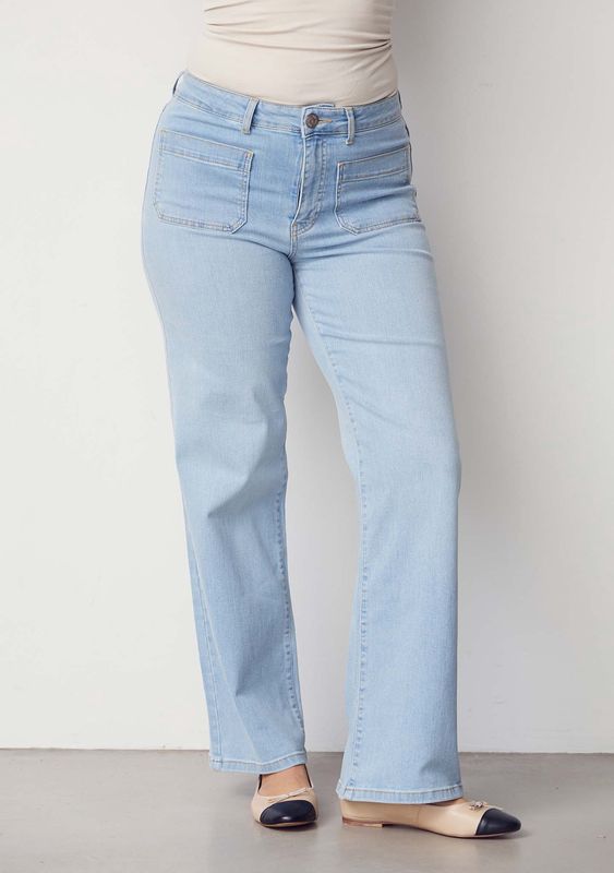 Bologna wide leg jeans light denim blue