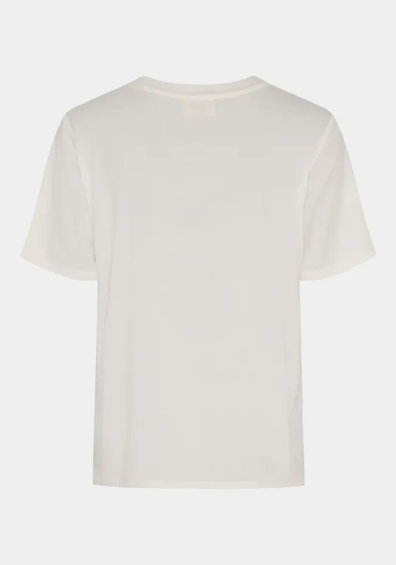 Gritt v-neck t-shirt off white