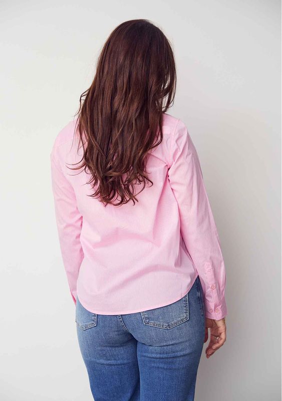 Bellis striped shirt pink