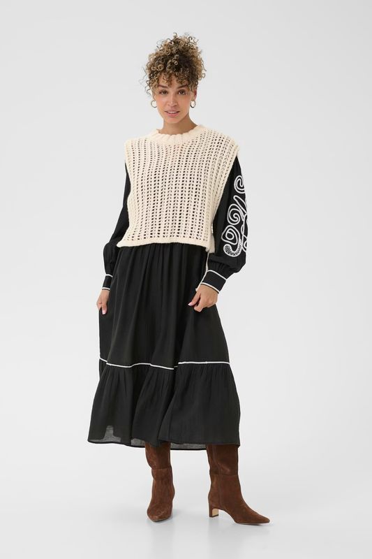 Wullie knit tank top off cream