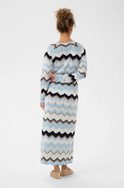 Netes knitted dress multi blue