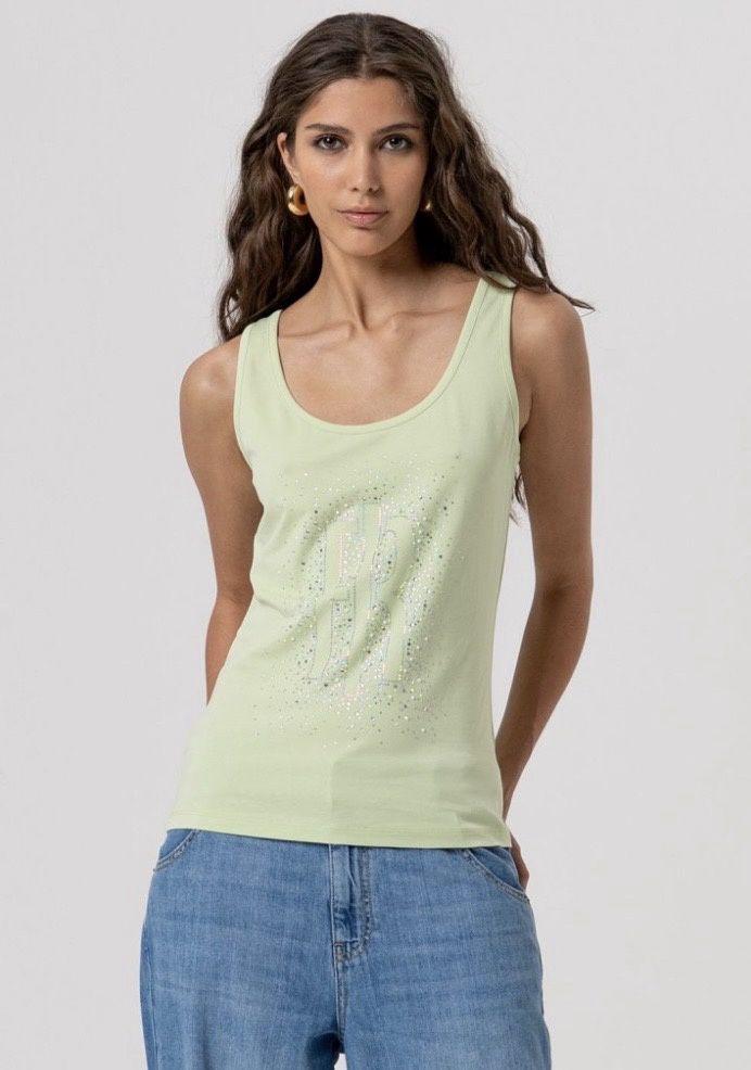 Vest top pastel green