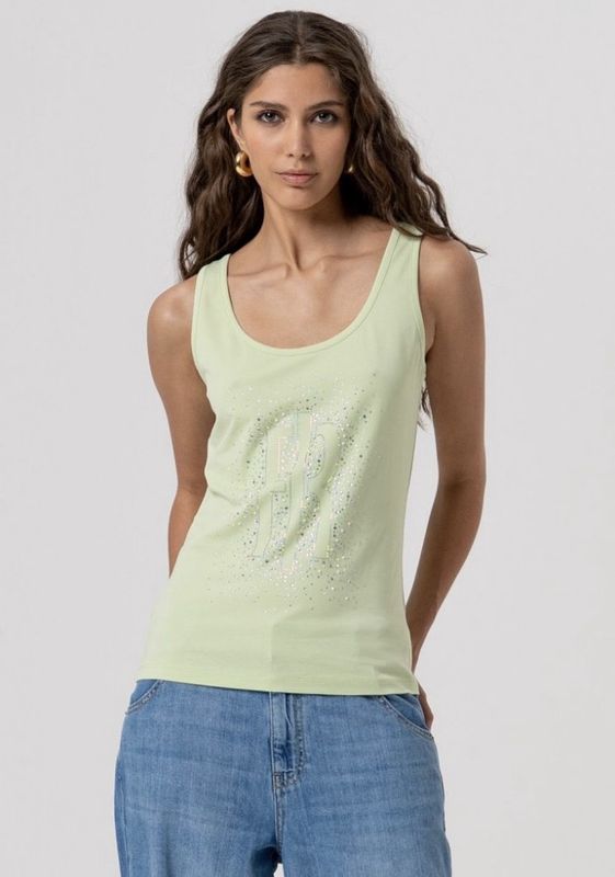 Vest top pastel green