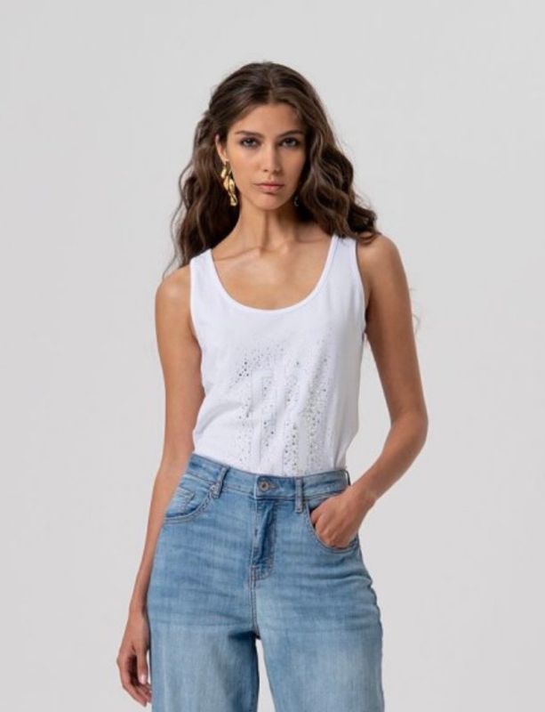Vest top white