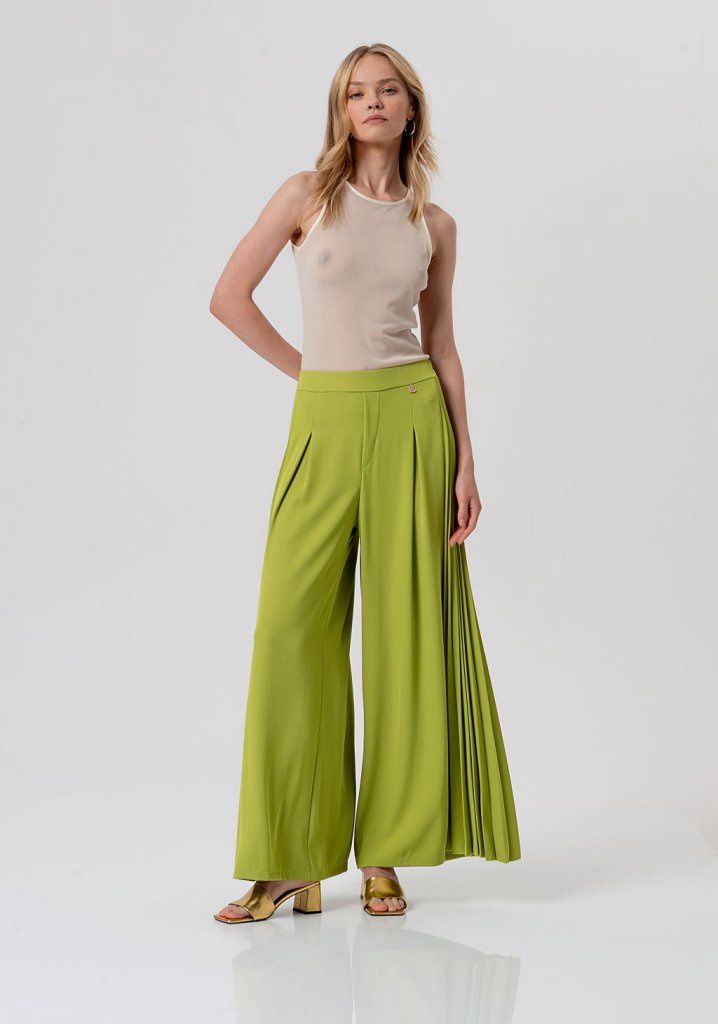 Wide leg trousers cream