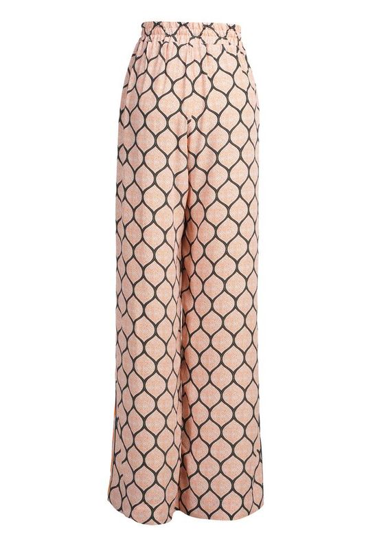 Denise print trousers orange