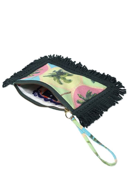 Canvas print pochette green mix